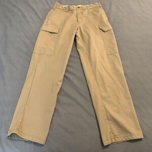 Workrite Flame Resistant FR Cargo Pants Mens 32X Khaki Indura Ultra Soft USA